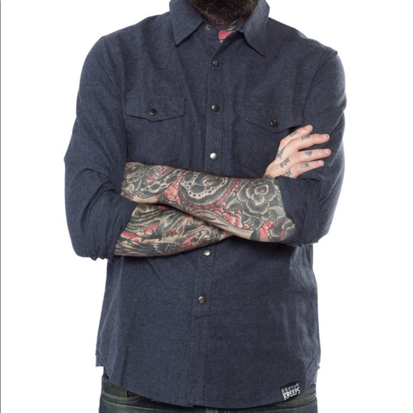 Kustom Kreeps Western Shirt Green